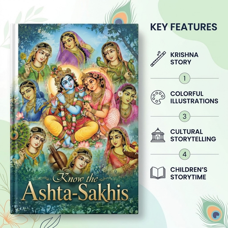 Ashta Sakhis Krishna Story Book (English)