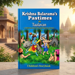 Lord Krishna and Balaram in Taalavan Krishna Story Book (English)
