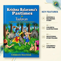 Lord Krishna and Balaram in Taalavan Krishna Story Book (English)