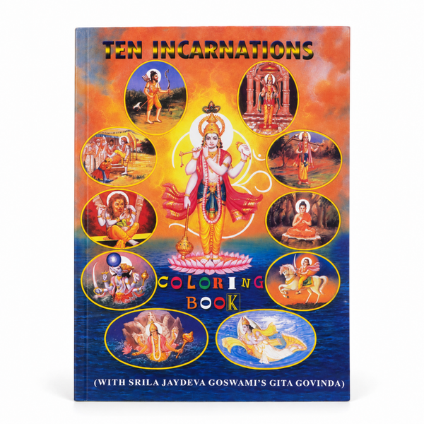 Ten Incarnations Colouring Book (English)