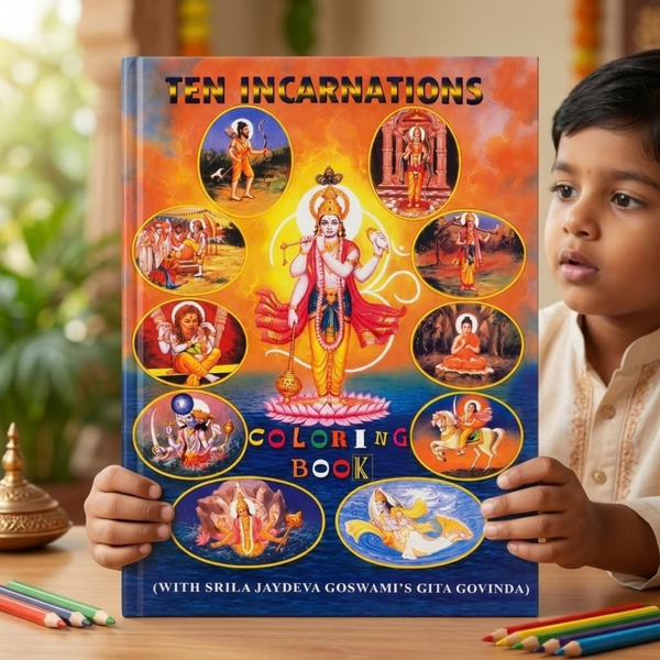 Ten Incarnations Colouring Book (English)