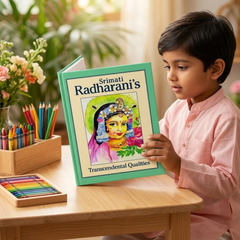 Srimati Radharani's Transcendental Qualities Colouring Book (English)