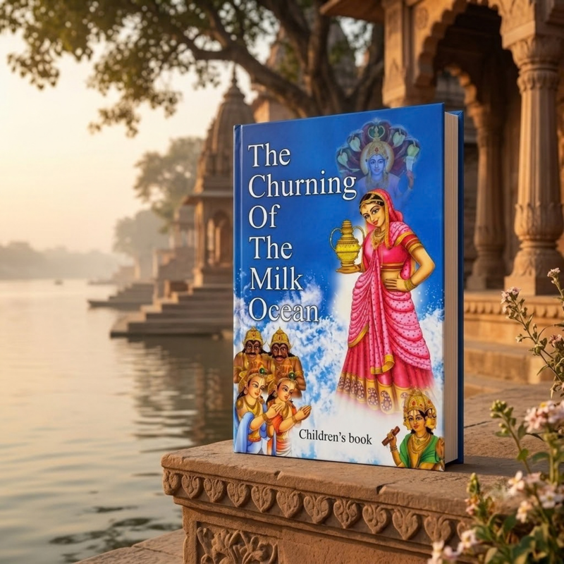 The Churning Of The Milk Ocean Story Book (English)