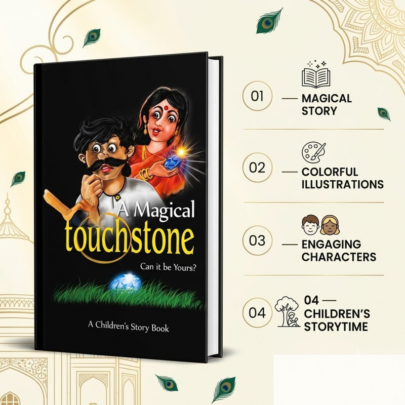 The Magical Touch Stone Krishna Story Book (English)