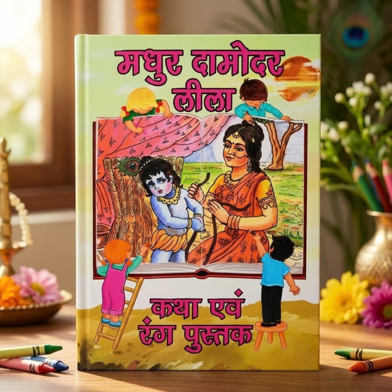 Madhur Damodar Lila Colouring & Story Book (Hindi)