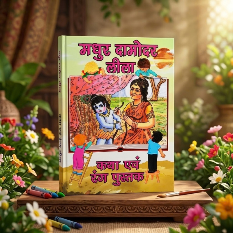 Madhur Damodar Lila Colouring & Story Book (Hindi)