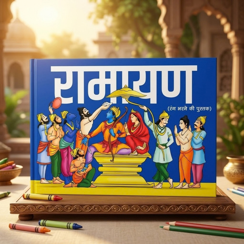 Ramayana Colouring & Story Book (Hindi)