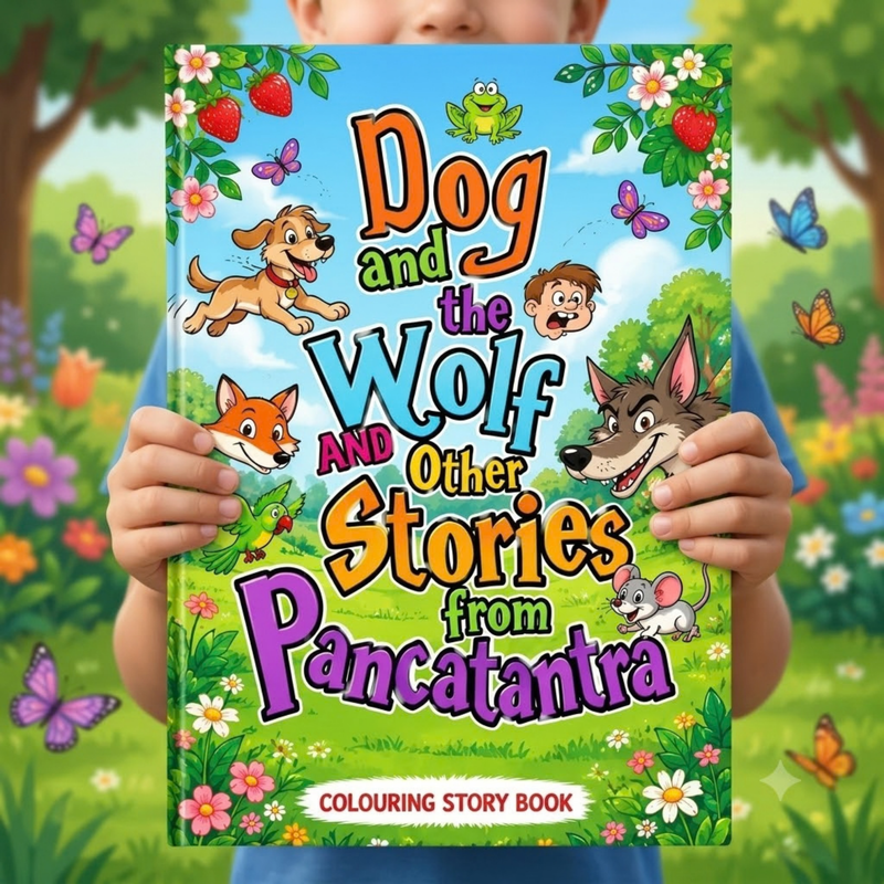 Dog & the Wolf and Other Stories Story Book (English)