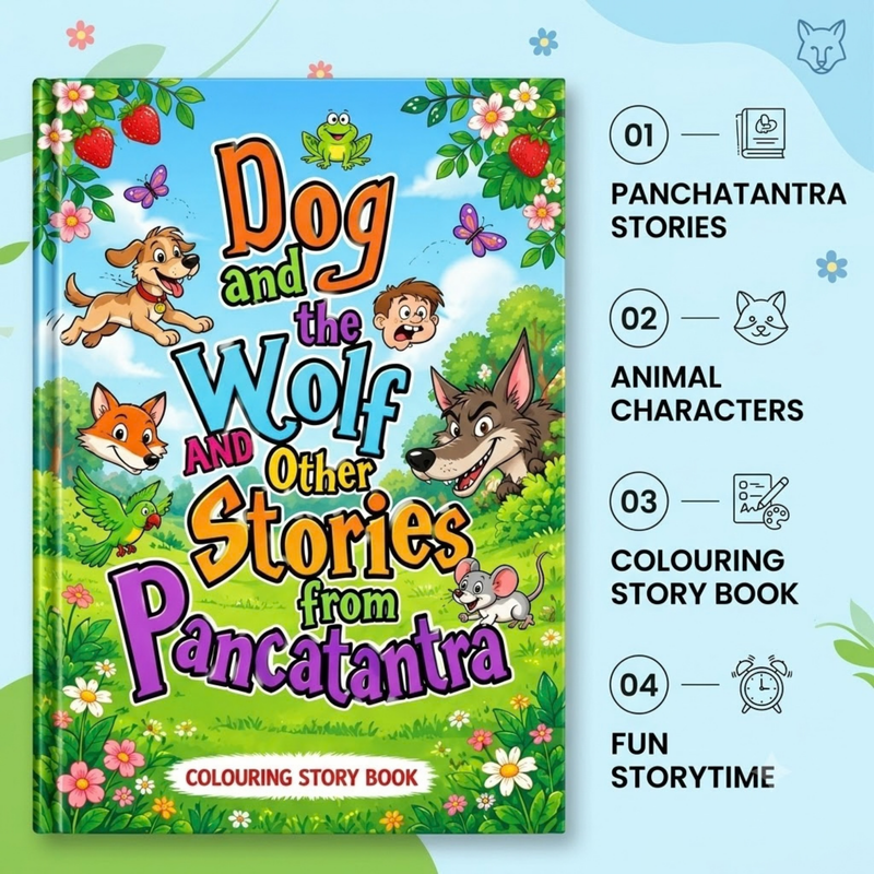Dog & the Wolf and Other Stories Story Book (English)