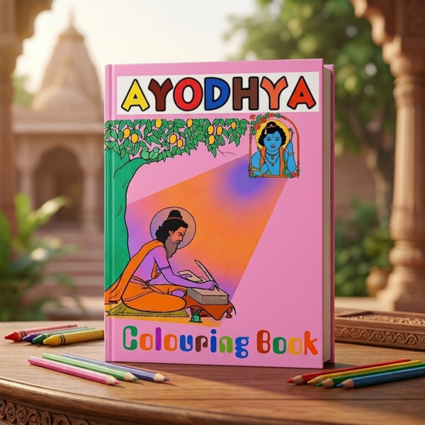 Ayodhya Colouring Book (English)