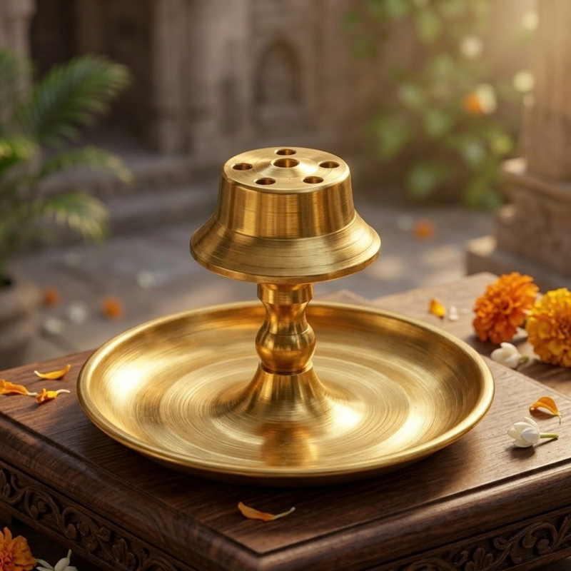 Brass Agarbatti Stand No.2