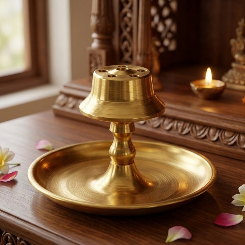 Brass Agarbatti Stand No.2
