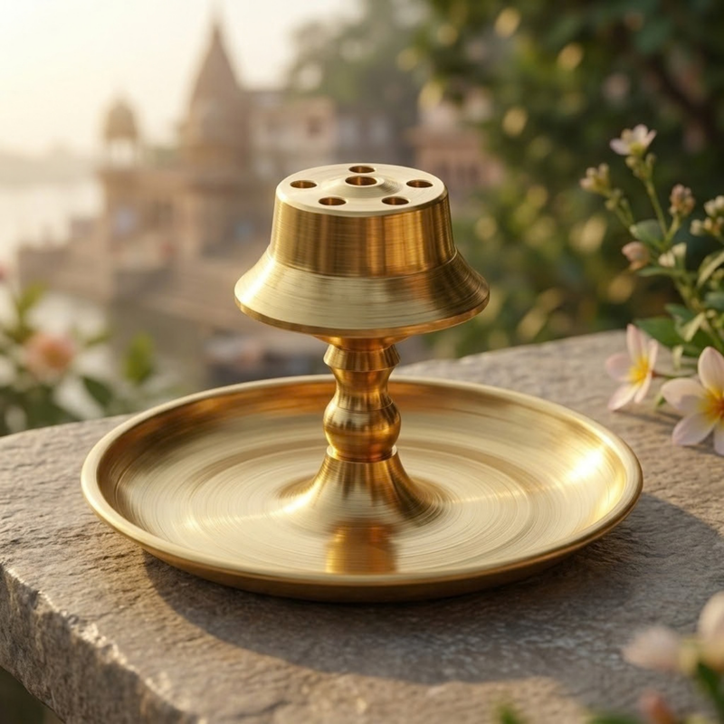 Brass Agarbatti Stand No.2