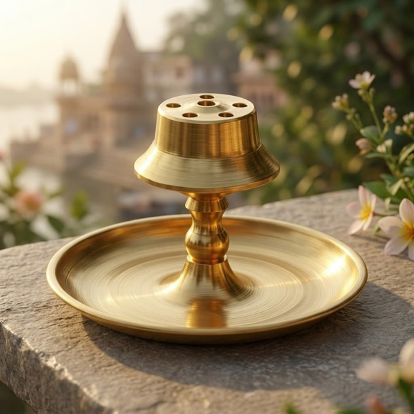 Brass Agarbatti Stand No.2
