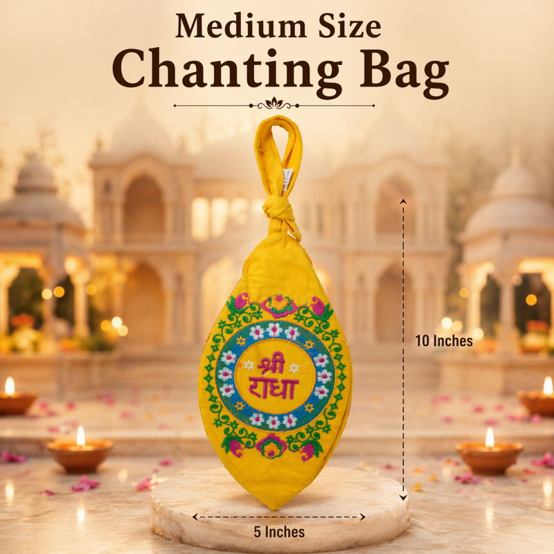 Double-Sided Digital Embroidered Chanting Bag