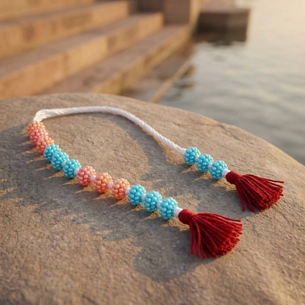 Multi-Colour Artificial Sakshi Mala – Medium