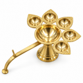 Panch Aarti Diya with Brass Handle