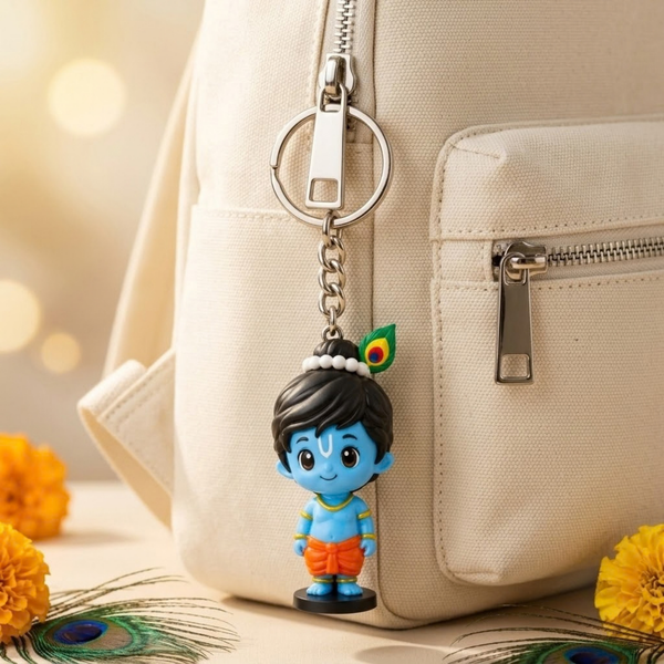 Sri Krishna Figurine Keychain