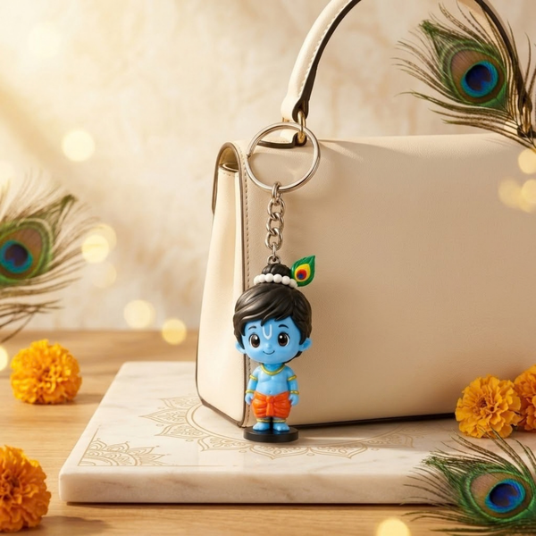 Sri Krishna Figurine Keychain
