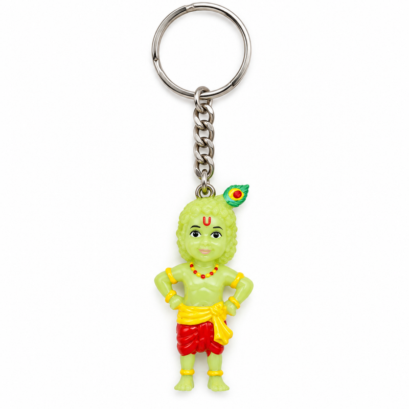 Sri Krishna Standing Glow in the Dark Keychain