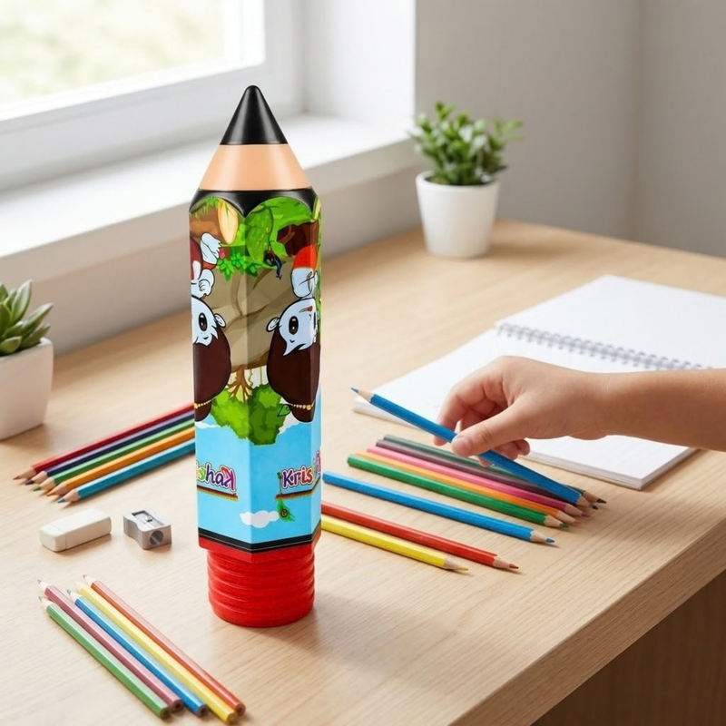 Sri Krishna Pencil Shaped Pencil Box