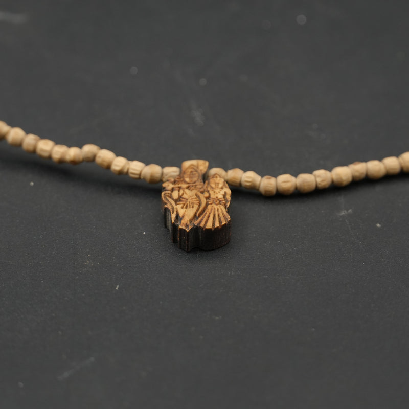 Tulsi Kanthi Mala with Radha Krishna Locket – 1 Round