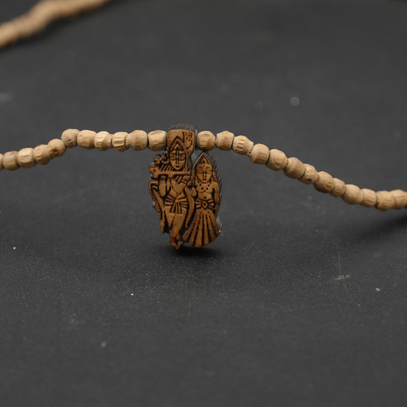 Tulsi Kanthi Mala with Radha Krishna Locket – 1 Round