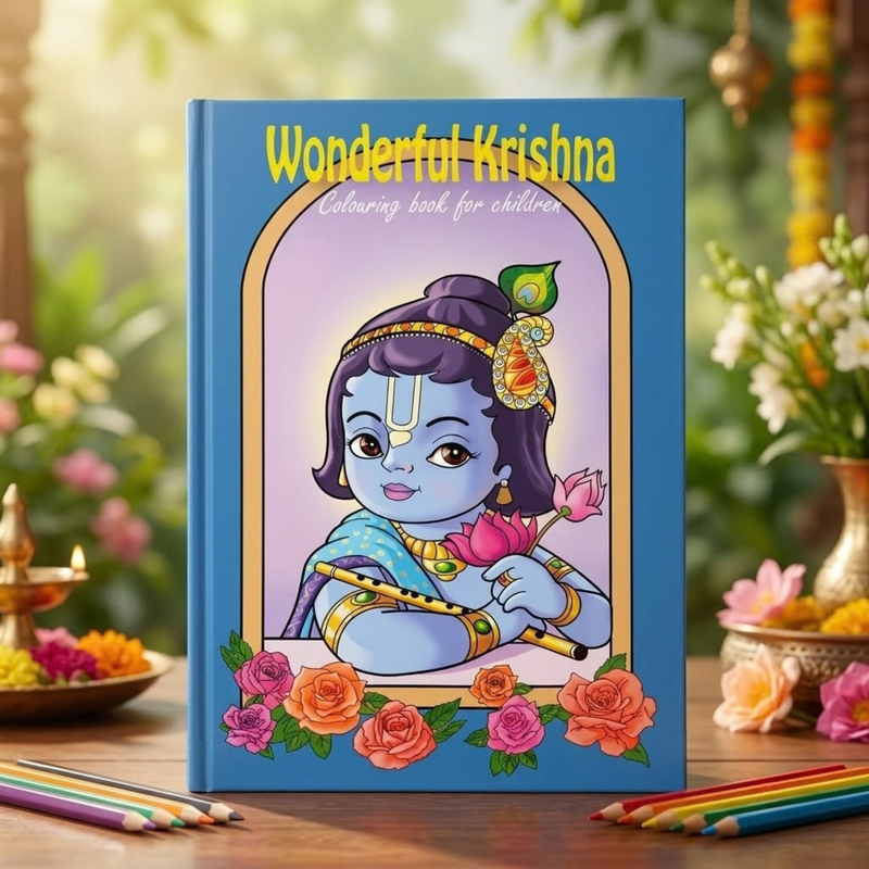 Krishna Pets Colouring Book (English)