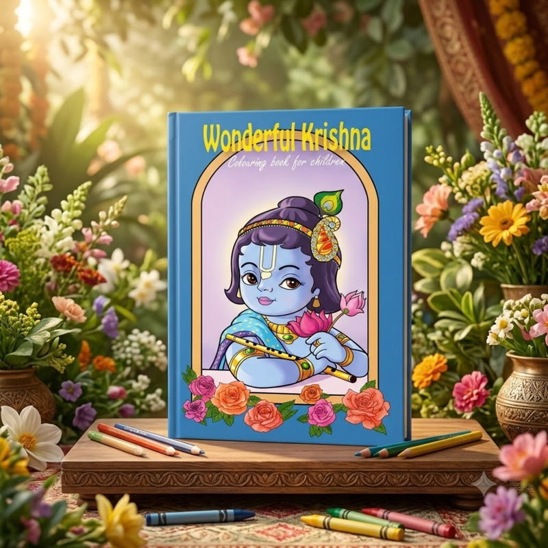 Krishna Pets Colouring Book (English)