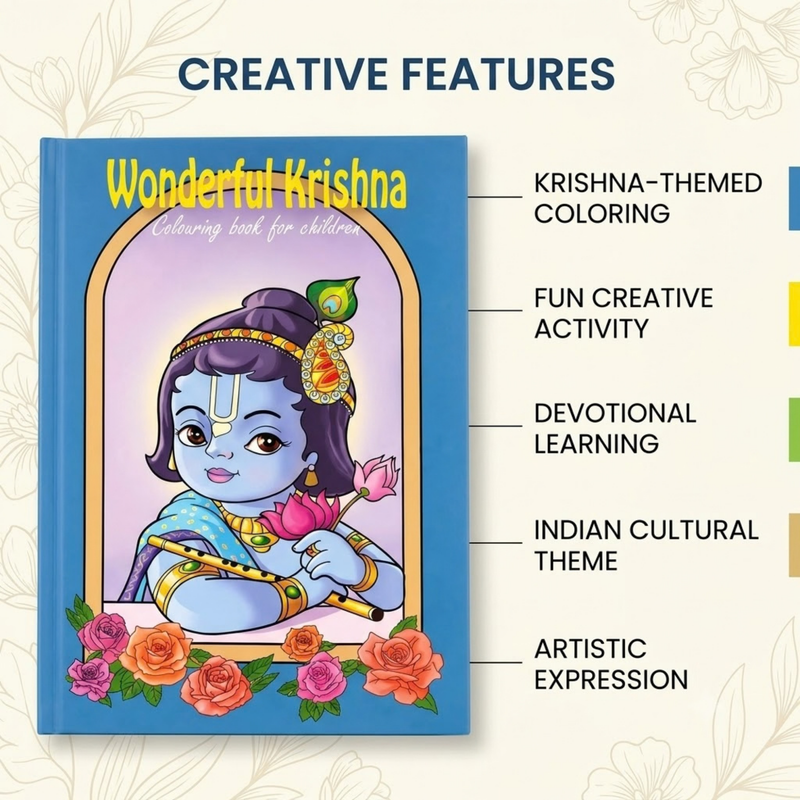 Krishna Pets Colouring Book (English)
