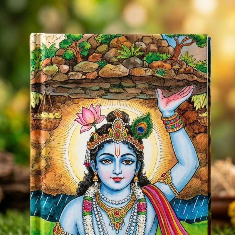 Govardhana Krishna Story Book (Hindi)