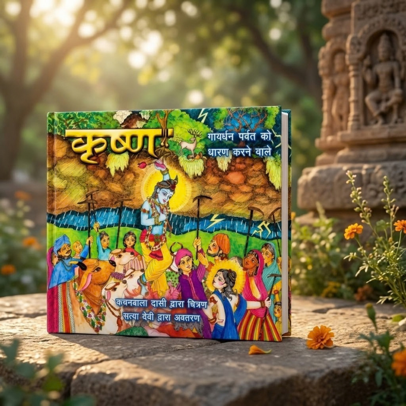Govardhana Krishna Story Book (Hindi)