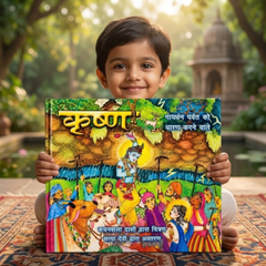 Govardhana Krishna Story Book (Hindi)