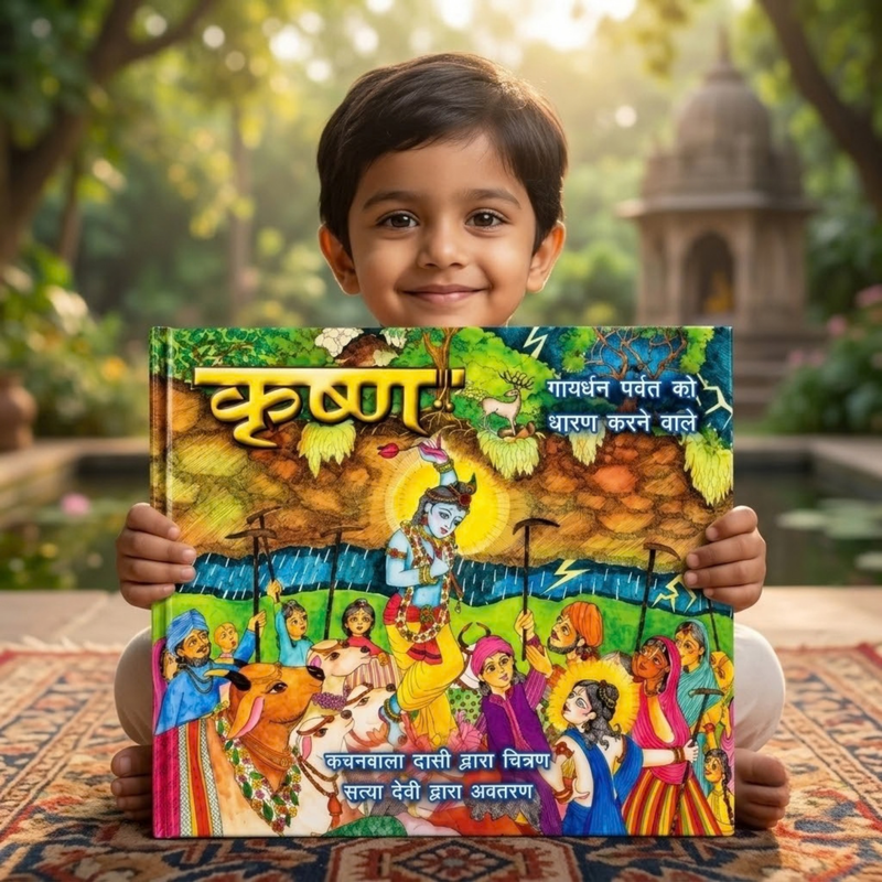 Govardhana Krishna Story Book (Hindi)