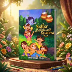 Better English with Krishna Colouring Book (English)