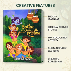Better English with Krishna Colouring Book (English)