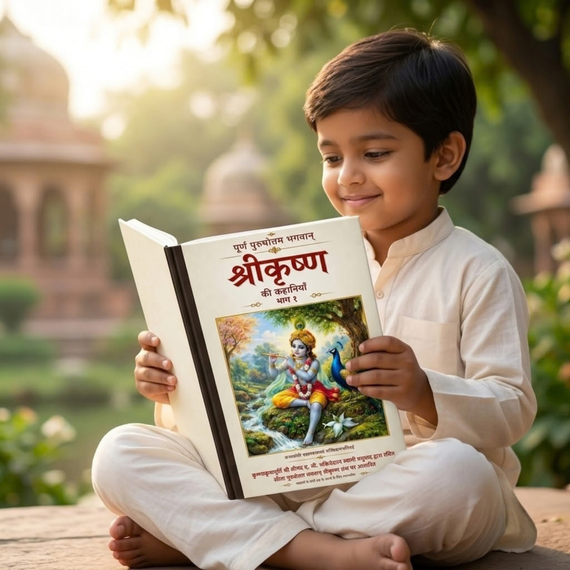 The Story of Krishna Vol. 1 Krishna Story Book (Hindi)