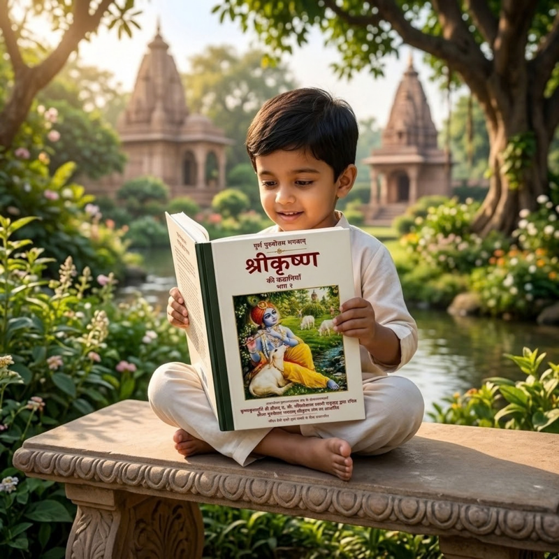 The Story of Krishna Vol. 2 Krishna Story Book (Hindi)