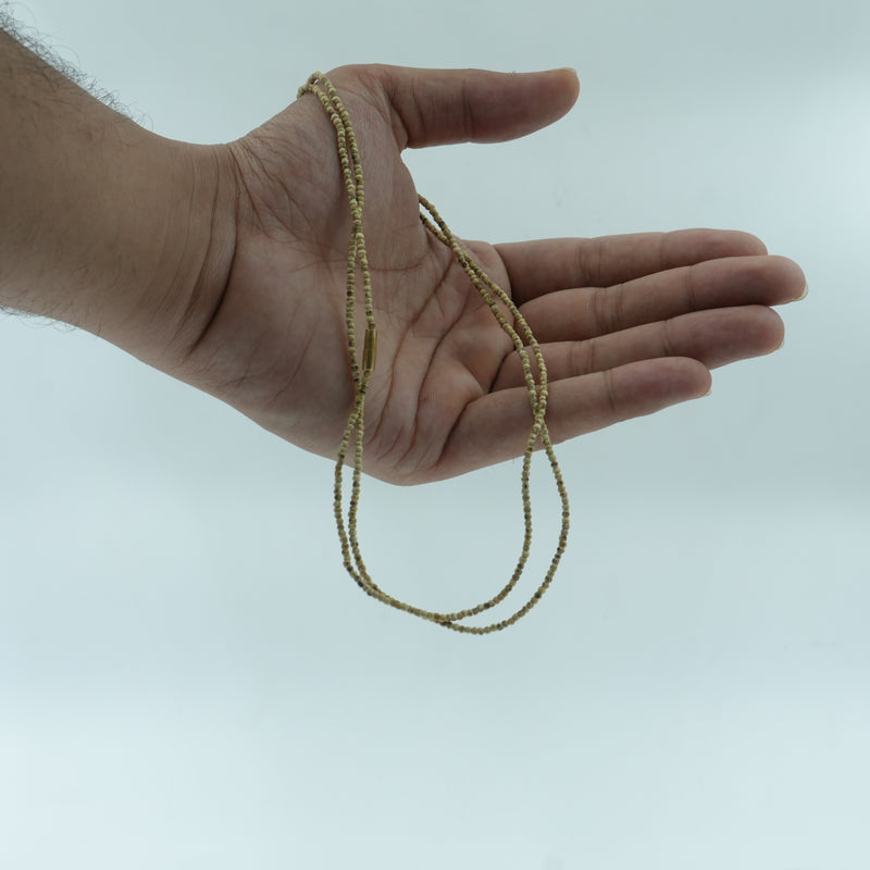 Round Bead Tulsi Kanthi Mala – 2 Round (5 mm)