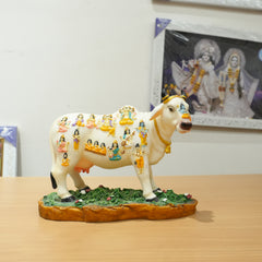 Carved Sacred Cow Polyresin Idol (Large)