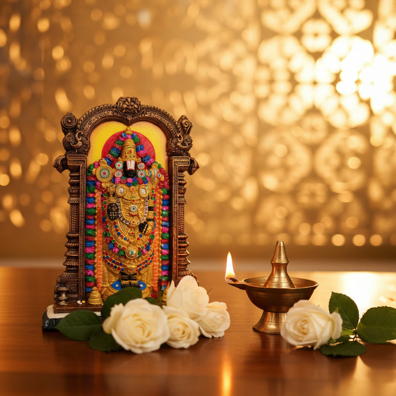 Polyresin Tirupati Balaji Lord Venkateswara Swamy Idol Big Size