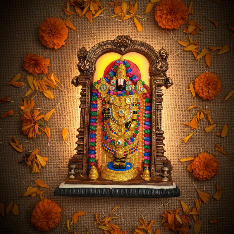 Polyresin Tirupati Balaji Lord Venkateswara Swamy Idol Big Size