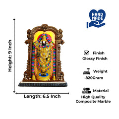 Polyresin Tirupati Balaji Lord Venkateswara Swamy Idol Big Size