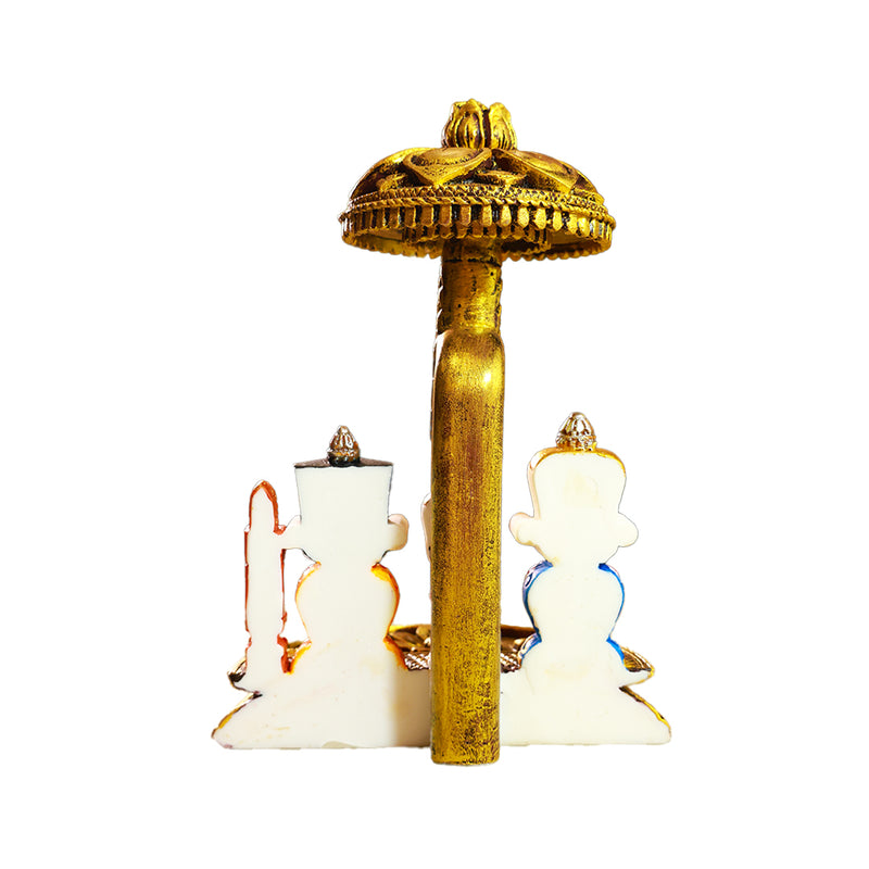Polyresin Jagannath Puri Swamy Idol with Sacred Fabric Chaddar