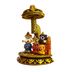 Polyresin Jagannath Puri Swamy Idol with Sacred Fabric Chaddar