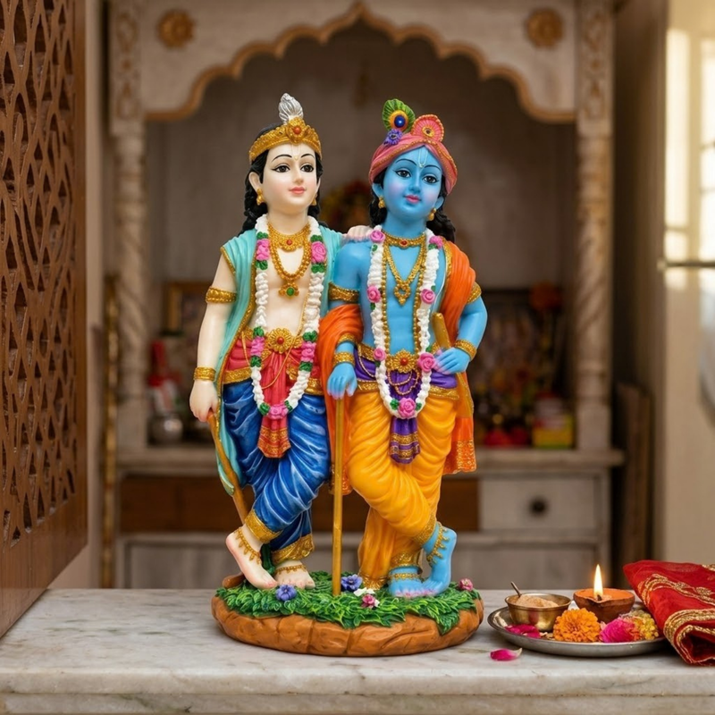 Krishna Balaram Polyresin Deity Idol