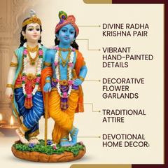 Krishna Balaram Polyresin Deity Idol