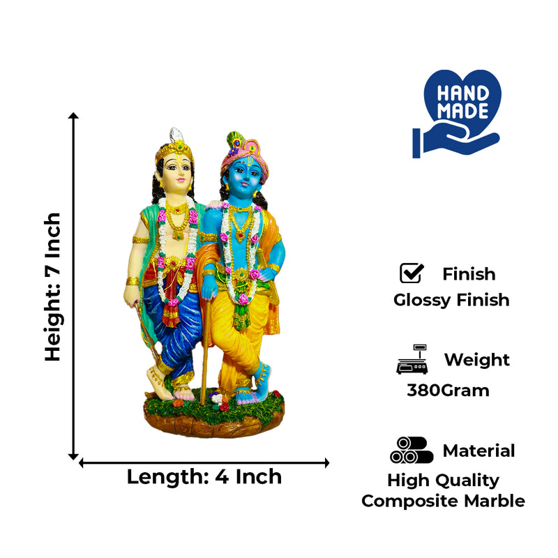Krishna Balaram Polyresin Deity Idol