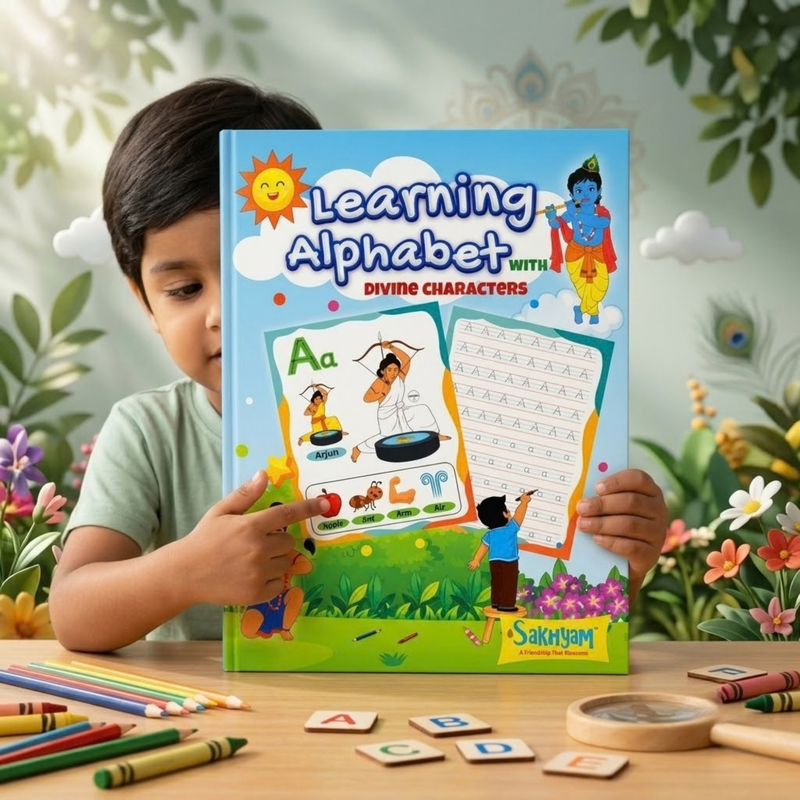 Learning Alphabet with Divine Characters Alphabet Learning Book (English)