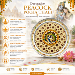 Handcrafted Meenakari Puja Thali